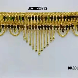 ชุด chik พร้อมต่างหูชุบทองเครื่องประดับอาหรับดีไซน์คลาสสิก - Product Image 1