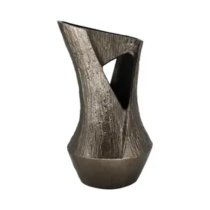 Elegante Jarrón de Piso de Hierro Hecho a Mano con Acabado Antiguo Costero, Jarrón Decorativo Ecológico de Primera Calidad para Eventos y Bodas - Product Image 3