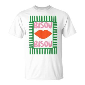 T-shirt retrò francese Bisous Paris Vacation Summer Vibes - Product Image 1