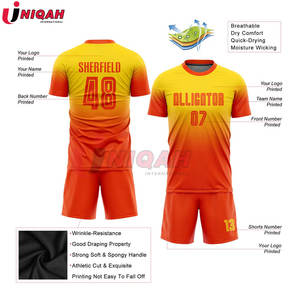 Maillots de football personnalisés pour hommes, patchwork multicolore, 100% coton, avec nom d'équipe et design d'uniforme personnalisés - Product Image 6