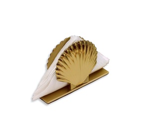 Porte-serviettes design élégant porte-mouchoir en métal plaqué argent créatif porte-serviettes de table festif support de mouchoirs pour contenir des serviettes - Product Image 2