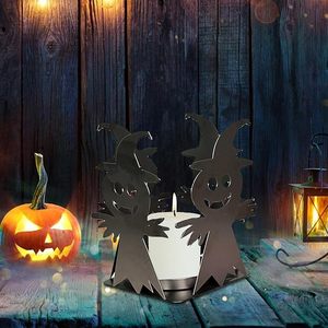Venta al por mayor fantasma de Halloween TEMA DE Halloween Metal hierro candelabro de hierro de Halloween iluminación festiva - Product Image 3