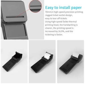 58 Mét POS Máy in hóa đơn nhiệt điện thoại thông minh trở lại chip Đầu đọc mã vạch BT cầm Tay POS 2 in1 di động máy quét mã vạch máy in - Product Image 5