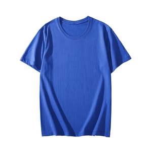 T-shirt à col côtelé en coton 150g, couleur unie, sur mesure OEM, pour homme, teint en pièce, surdimensionné - Product Image 3
