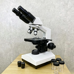 Microscopio Biológico Óptico XSZ 107T con Aumento de 1600X, Microscopio Trinocular con Interfaz para Cámara - Product Image 1