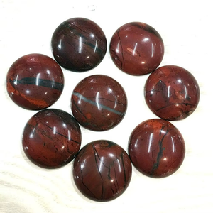 หินอัญมณีทรงกลมแบบผสมทรงหลังเบี้ยทรงกลมหินมาลาไคต์คุณภาพสูงและขัดเงาสำหรับทำเครื่องประดับ - Product Image 3