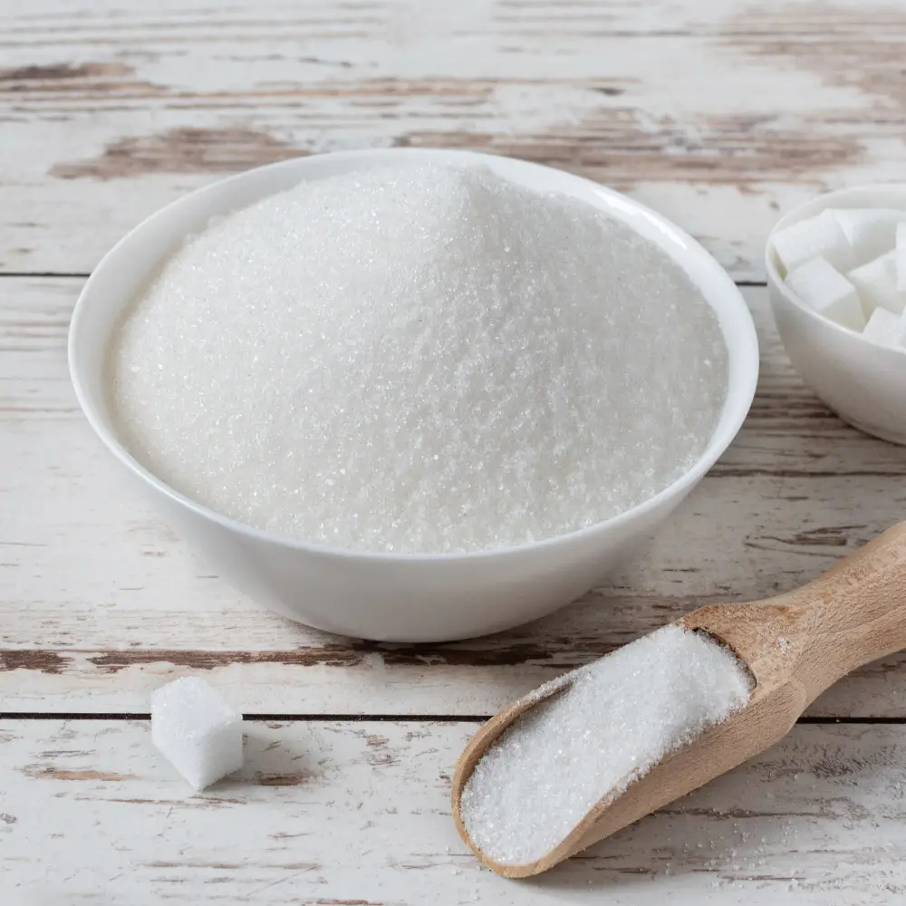 Brezilya şeker ICUMSA 45 rafine kamışı şeker İtalya beyaz şeker 50kg fiyat