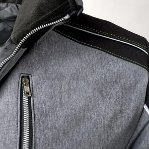 Diseñe su propio logotipo Estilo con capucha Chaqueta Softshell para hombre Impresión digital Chaqueta Softshell para hombre Chaqueta cortavientos para uso al aire libre - Product Image 4