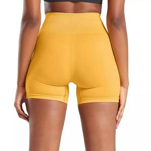 Pantalones cortos de yoga para mujer hechos a medida de alta calidad más vendidos, pantalones cortos de yoga transpirables de secado rápido antiarrugas para mujer a precio barato - Product Image 5