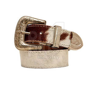 เข็มขัดหนังวัวแท้สำหรับผู้ชาย สไตล์ลำลอง ทันสมัย ทนทาน หัวเข็มขัดเหล็ก ทำมือ สวมใส่สบาย - Product Image 2
