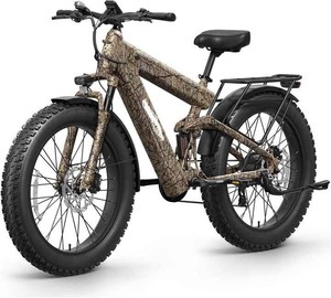 Bicicleta Eléctrica de Alta Calidad con Suspensión Completa de 1350W para Adultos, 48V 30AH, Batería Dual, Alcance de 130 Millas con 60V 36V - Product Image 3