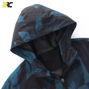 Chaqueta Softshell Unisex al por Mayor, OEM, Impermeable, Cortavientos, con Cuello Alto, Reversible, para Senderismo - Product Image 4