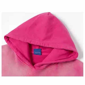 Sweats à capuche pour hommes en tissu mélangé de coton respirant, effet délavé à l'acide, idéal pour la superposition et le port saisonnier - Product Image 2