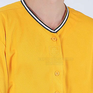 Maillot de baseball 100 % polyester de haute qualité – Séchage rapide, respirant, options personnalisables, ajustement confortable - Product Image 3