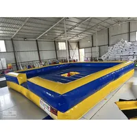 Grand tapis de rodéo gonflable d'extérieur