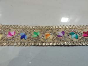 Lentejuelas Encaje Trim Thread Lace Border Ofertas en venta al por mayor - Product Image 4