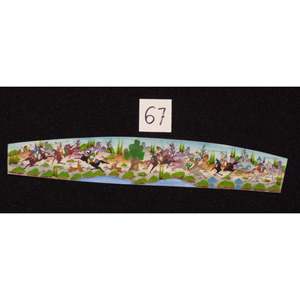 Miniature d'art mural persan sur os, peinture d'art fine faite à la main, prête pour la décoration de la maison, 9 X 2 Abcpm0220 - Product Image 1