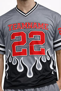 เสื้อเจอร์ซีย์แฟนอเมริกันฟุตบอลผู้ชายสีแดงแบบขายส่งสั่งทำพิเศษ ผลิตจากโพลีเอสเตอร์ 100% ระบายอากาศได้ดี แห้งเร็ว ซับเหงื่อ ออกแบบ OEM - Product Image 3