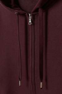 Venta al por mayor 100% algodón hombres Full Zip Hoodie moda logotipo personalizado Zip Chenille parches French Terry para invierno logotipo personalizable - Product Image 2