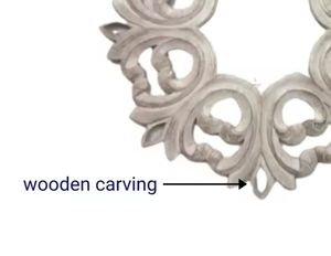 Modern Artistic Square Decorative Wood <b>Wall</b> <b>Mirrors</b> Home Decor <b>Wall</b> Decor <b>for</b> Living Room Wedding - Product Image 4