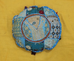 Almohada de suelo Boho Cojín de suelo redondo Funda de cojín de meditación - Product Image 1