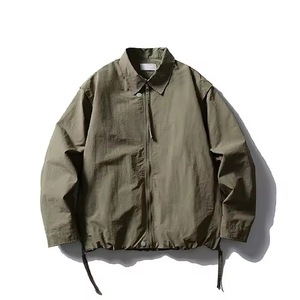 Custom Men's Winter Quilted Hooded Jacket Windproof & UV Protection Stand Collar Zipper Breathable Spandex/Polyester Fabric - Product Image 1