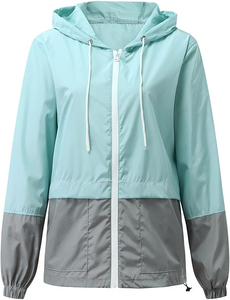 Customized Wholesale Price Women's <b>Lightweight</b> Hooded Waterproof Outdoor <b>Jacket</b> Cotton for Women - Product Image 6
