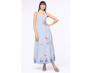 Designer de qualité supérieure meilleure vente robe avec broderie pleine longueur robe pour femmes au prix de gros au prix le plus bas - Product Image 3