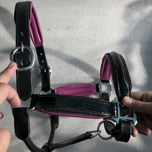 Équitation en cuir véritable de qualité supérieure Style occidental anglais Nylon licou accessoires de qualité pour selle occidentale - Product Image 1