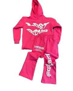 Fabricant sur mesure, survêtement de rue pour hommes, ensemble de jogging, ensemble sweat à capuche avec fermeture éclair Y2K impression bouffante 3D, coupe et couture à ourlet brut vintage - Product Image 1