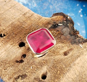 925 Sterling Silver Classic Style Ring Ruby Crystal Gemstone Beautiful Women's Jewelry for <b>Wedding</b> Engagement Party Gift - Product Image 2