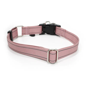 Collar de Perro de Nailon Reflectante Ecológico de la Mejor Calidad al por Mayor, 2.0 cm, con Estampado de Rayas Multicolores, Decoración de Plumas - Product Image 2