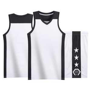 Pakistan Made Men's Basketball Uniform XL Size Reversible Jersey with Customized Logo New <b>Model</b> Basketball Clothes - Product Image 3