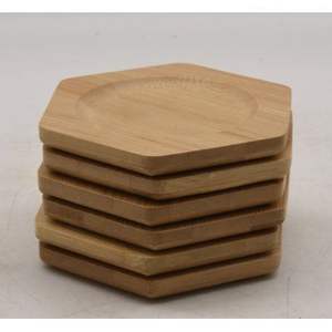 Posavasos Decorativos de Madera y Resina para Mesa de Comedor, Acabado Marrón, Forma Redonda, para el Hogar y Hoteles, para Servir Bebidas - Product Image 6