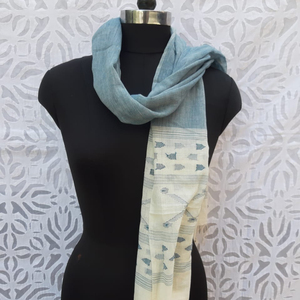 Pañuelos de Tela de Algodón Muslin Jamdani Tejidos a Mano de Alta Calidad con Envoltura para el Cuello, Pañuelos Dupatta, Pañuelo Hijab para Cubrir la Cabeza - Product Image 3