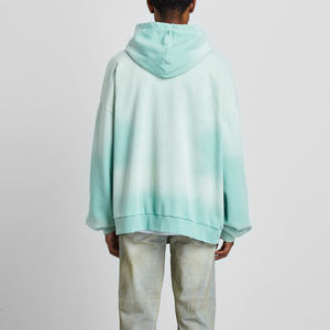 Sweat à capuche lavé à l'acide 100% coton de haute qualité High Street Series Washing Old Sweater Stone Washed Vintage Hoodie - Product Image 2