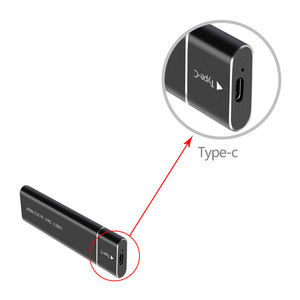 กล่องใส่ฮาร์ดดิสก์ภายนอกแบบอะลูมิเนียม NGFF M.2 SSD พร้อมพอร์ต USB Type-C สำหรับ PCIE M.2 NVMe ทำจากโลหะ - Product Image 4