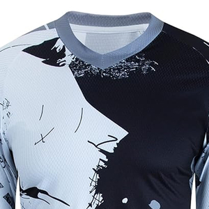 100% alta calidad diseño personalizado multifuncional MTB Jersey transpirable ropa deportiva impresa con servicio OEM - Product Image 4