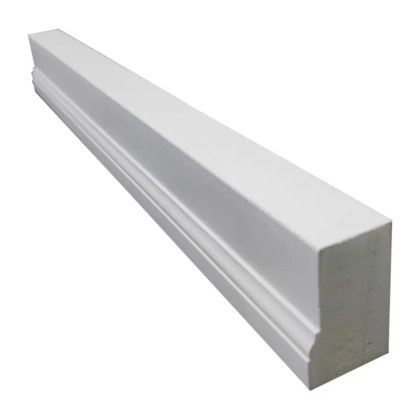 Pintu PVC 1 1/4 In. X 2 In. Cetakan Bata Putih Komposit PVC X 8 Kaki