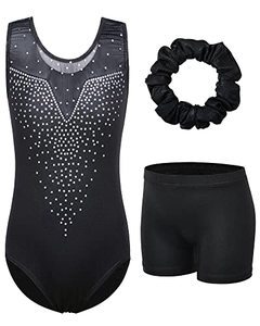 Maillot de Gimnasia Rítmica sin Tirantes con Pedrería, Económico, Transpirable, Ligero y Elegante, Conjuntos de Maillot Artístico para Niñas - Product Image 1