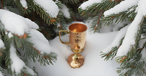 Mules élégantes en cuivre massif de Moscou Mules Ses Hers Chope à bière avec poignée Couvercle Sublimation Eau Vin & Tasses à café Cadeau Tasses à café - Product Image 2