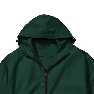 Hot Selling Custom LOGO <b>Pullover</b> Windbreaker <b>Jackets</b> Woven Fabric Hooded Collar Pattern Decoration for Winter Season - Product Image 2