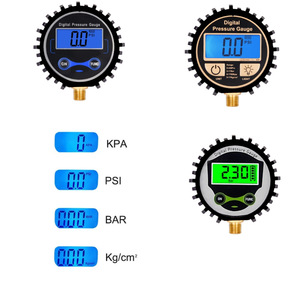 WZAUTO Alta Qualidade M11 M13 NPT 1/8 1/4 G1/4 1/8manômetro medidor de pressão LED digital pneu 250PSI Manômetro - Product Image 2