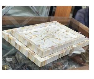 Plateaux en bois faits à la main fête apéritif fruits plateau de service décor grand plateau à fromage en bois d'acacia gâteau assiettes alimentaires - Product Image 1