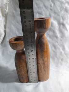 Juego de portavelas de madera de diseño escandinavo moderno RTS hecho a mano para decoración del hogar mesa de comedor centro de mesa para Navidad - Product Image 4