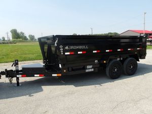 New2026 High Standard US Dump <b>Trailer</b> 16K 7 X 16 GN 3 Stage Telescoping 200kg Payload 48 Side Heavy Duty Farm Gearbox Motor - Product Image 4