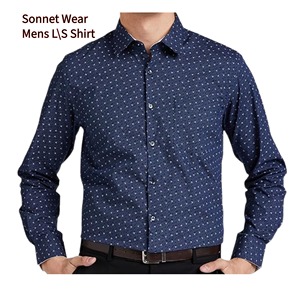 Custom AOP Printed Long Sleeve Cotton Casual Shirt Soft Knit for mens - Product Image 3