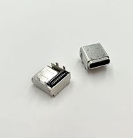 Konektor Soket SMT Housing LCP USB Type C 3.1 5A Female 24 Pin Model 142424-0711-25A untuk Komputer Elektronik Data