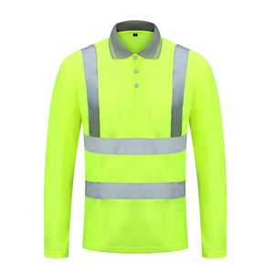 Camisetas Polo de Alta Visibilidad con Diseño Personalizado al por Mayor, Tallas Grandes, con Cinta Reflectante, Mangas Cortas, Secado Rápido, para Trabajo - Product Image 4