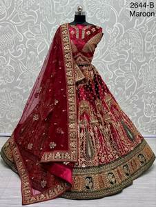 Lehenga choli ที่สวยงามด้วยด้ายและงาน dori - Product Image 2
